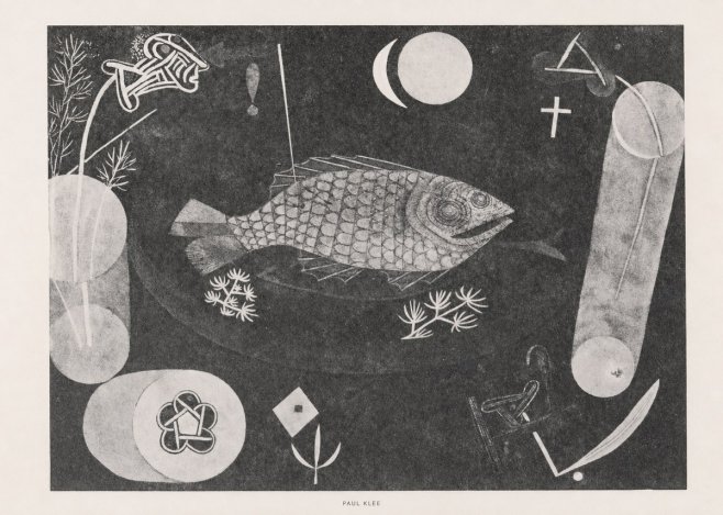 Paul Klee Abstract Fish No6 - Plakát