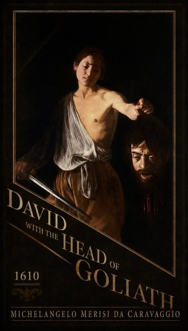 Michelangelo Merisi da Caravaggio David with the Head of Goliath III No4 - Plakát