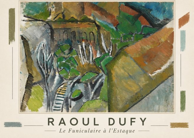 Raoul Dufy Le Funiculaire À L'estaque No5 - Plakát