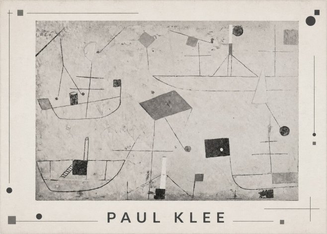 Paul Klee Seascape with Boats No1 - Plakát