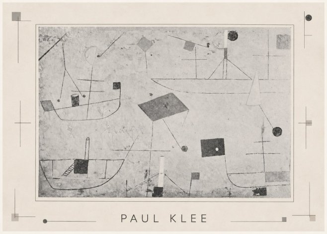 Paul Klee Seascape with Boats No3 - Plakát