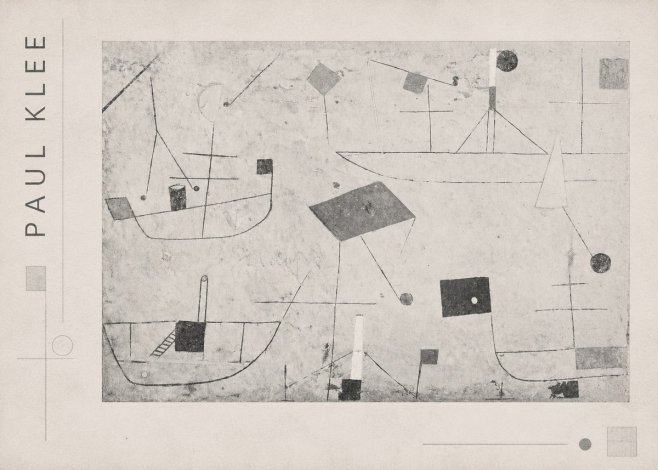 Paul Klee Seascape with Boats No4 - Plakát