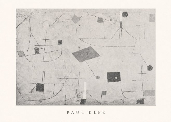 Paul Klee Seascape with Boats No5 - Plakát