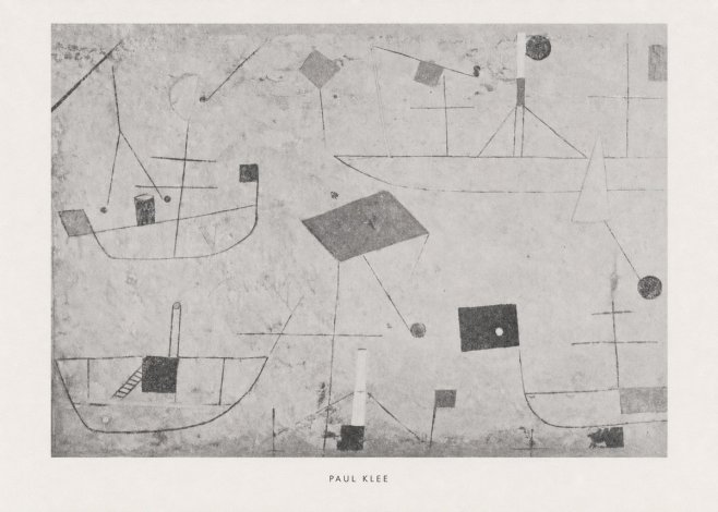Paul Klee Seascape with Boats No6 - Plakát