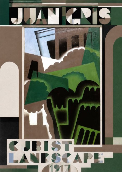 Juan Gris Cubist Landscape No4 - Plakát