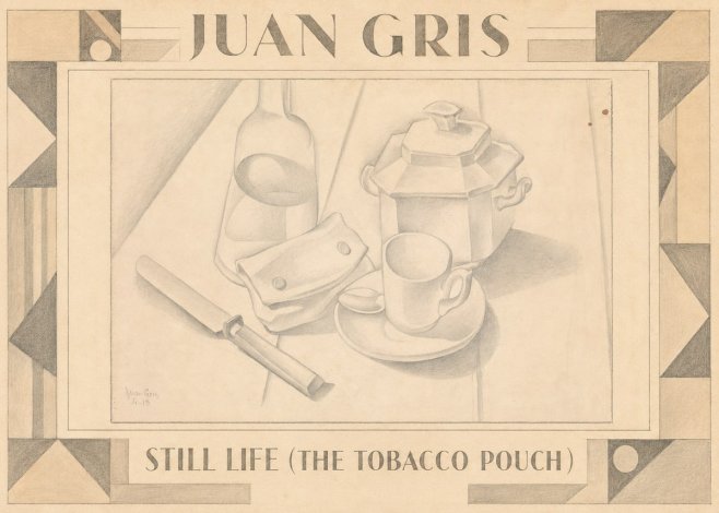 Juan Gris Still Life (the Tobacco Pouch) No1 - Plakát