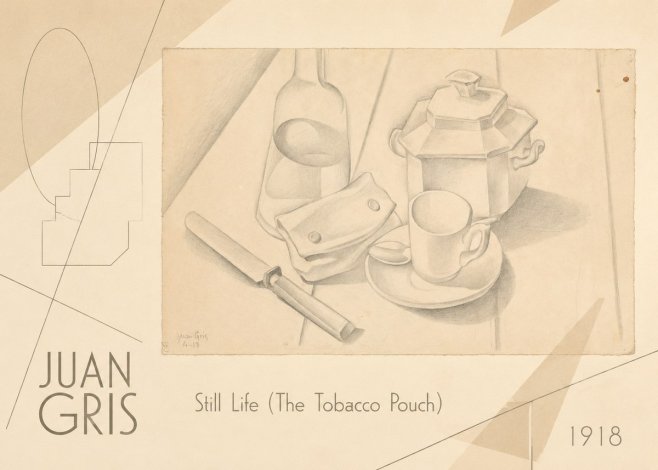 Juan Gris Still Life (the Tobacco Pouch) No6 - Plakát