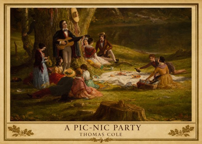 Thomas Cole A Pic-nic Party No5 - Plakát