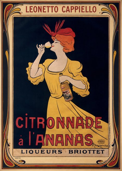 Leonetto Cappiello Citronnade À L'ananas No1 - Plakát