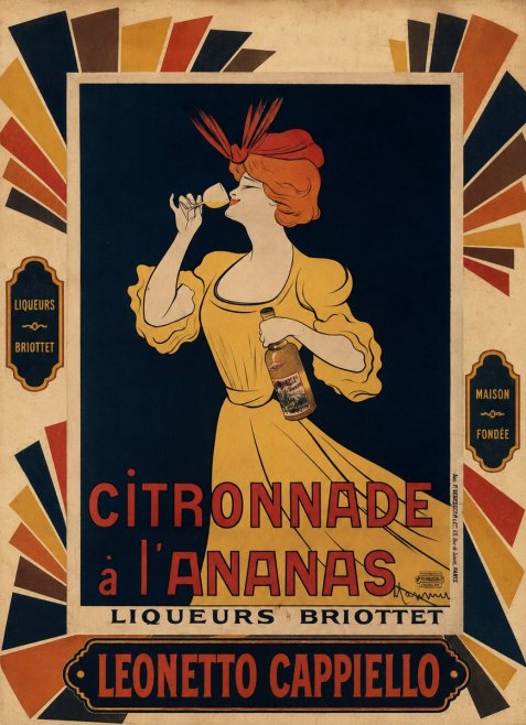 Leonetto Cappiello Citronnade À L'ananas No6 - Plakát