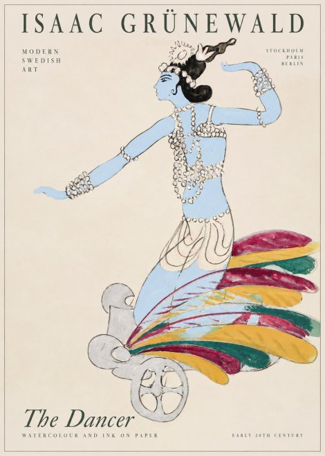 Isaac Grünewald Dancer on a Chariot No2 - Plakát