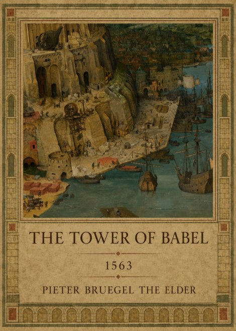 Pieter Bruegel The Tower of Babel VI No1 - Plakát