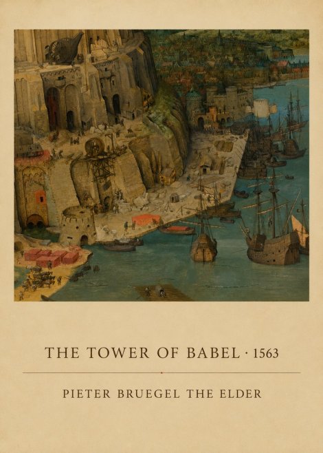 Pieter Bruegel The Tower of Babel VI No6 - Plakát