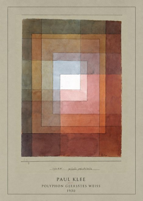 Paul Klee Polyphon Gefasstes Weiss No4 - Plakát