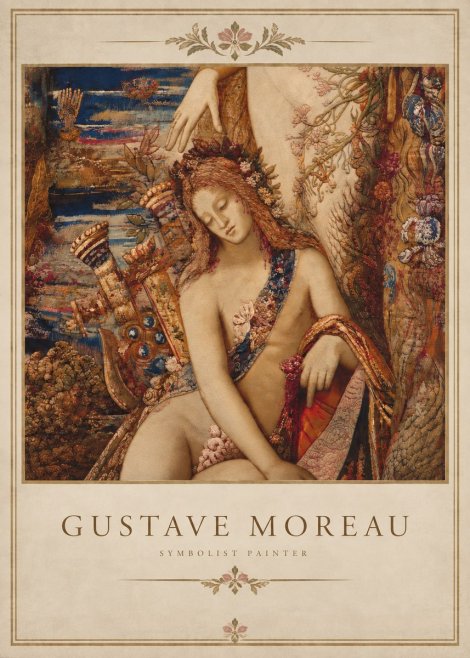 Gustave Moreau Jupiter and Semele II No5 - Plakát