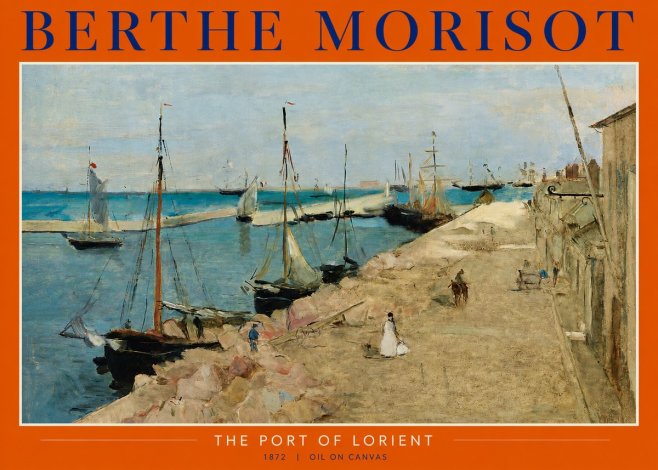 Berthe Morisot The Port of Lorient No2 - Plakát