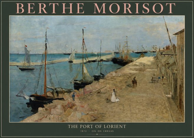 Berthe Morisot The Port of Lorient No3 - Plakát