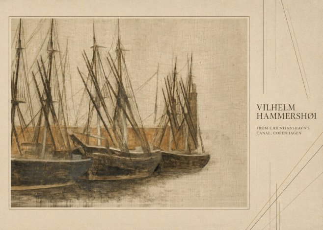 Vilhelm Hammershøi From Christianshavn's Canal, Copenhagen No4 - Plakát