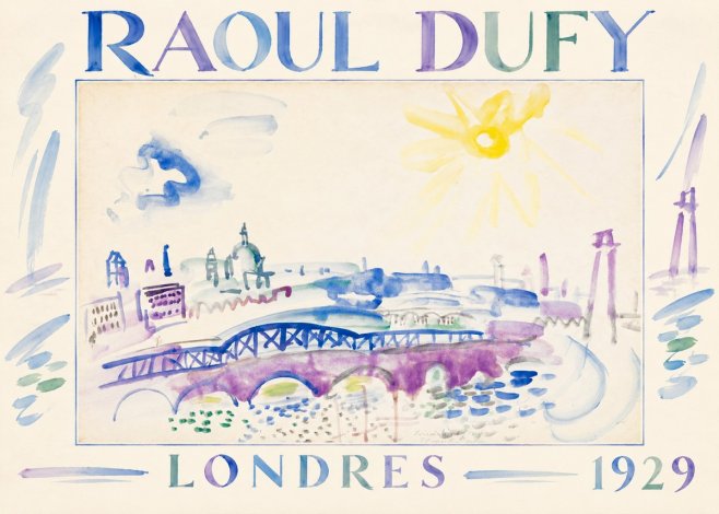 Raoul Dufy Londres - 1929 No1 - Plakát