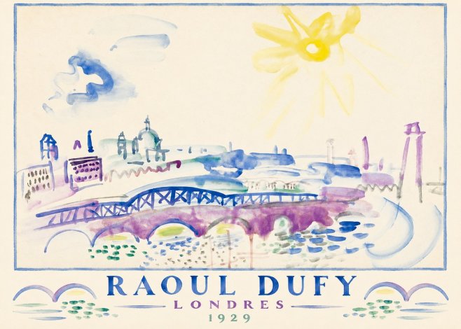 Raoul Dufy Londres - 1929 No3 - Plakát