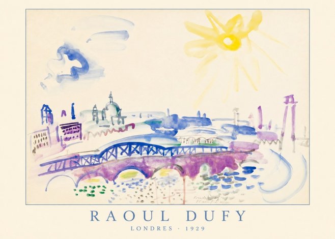 Raoul Dufy Londres - 1929 No4 - Plakát