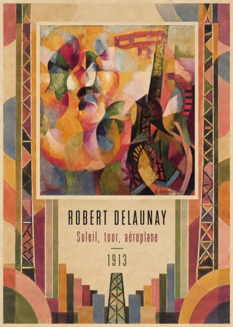 Robert Delaunay Soleil, Tour, Aéroplane No3 - Plakát