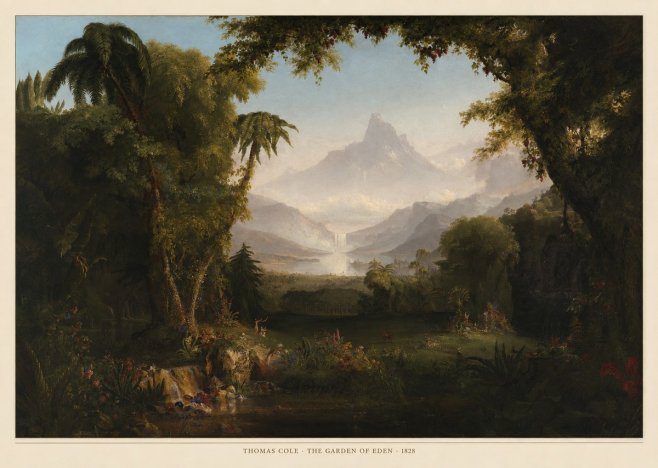 Thomas Cole The Garden of Eden I No6 - Plakát
