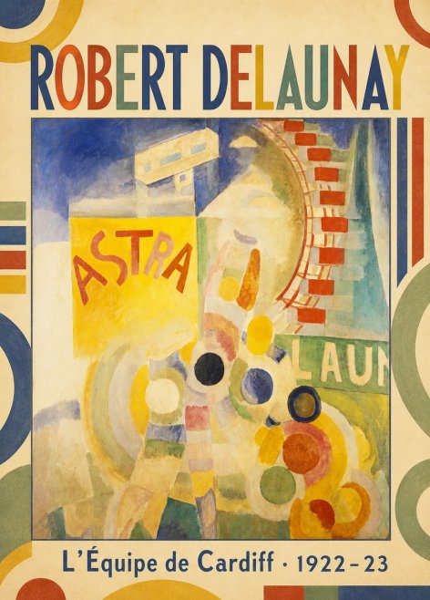 Robert Delaunay L'équipe De Cardiff No1 - Plakát