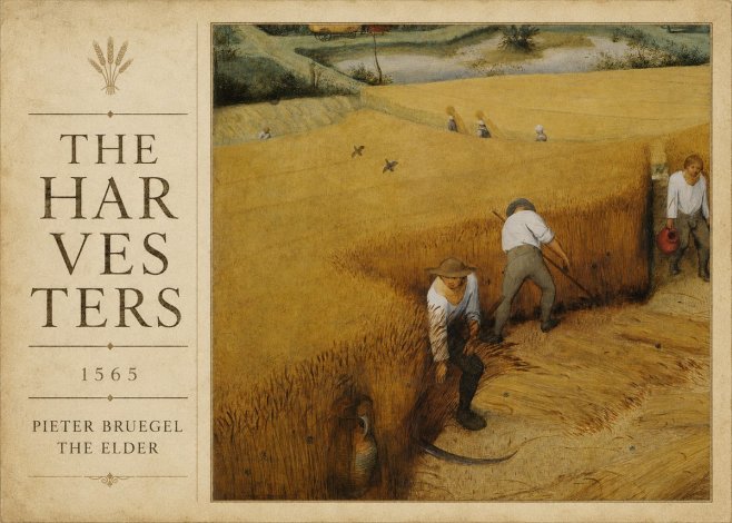 Pieter Bruegel The Harvesters IV No2 - Plakát