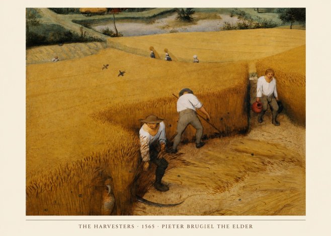 Pieter Bruegel The Harvesters IV No4 - Plakát