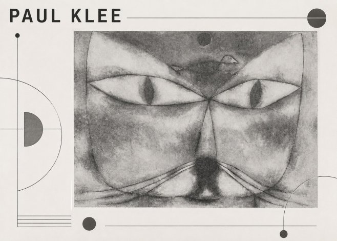 Paul Klee Cat and Bird No3 - Plakát
