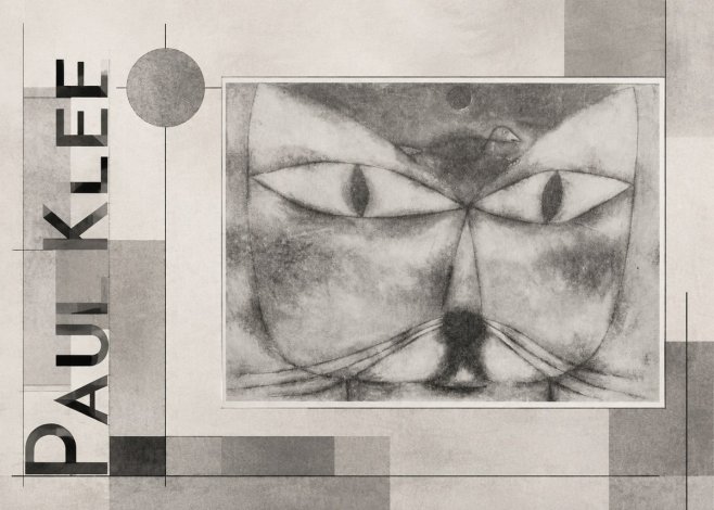 Paul Klee Cat and Bird No6 - Plakát
