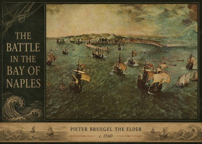 Pieter Bruegel The Battle in the Bay of Naples No3 - Plakát