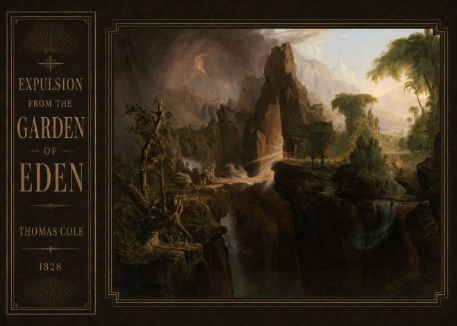 Thomas Cole Expulsion from the Garden of Eden I No2 - Plakát