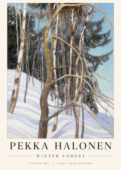 Pekka Halonen Winter Forest III No1 - Plakát
