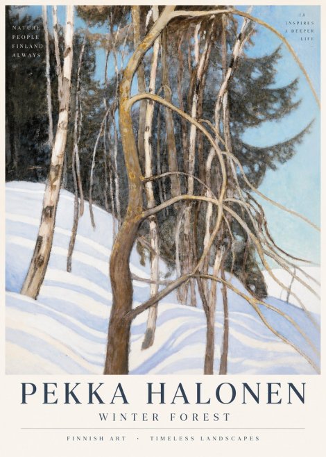 Pekka Halonen Winter Forest III No3 - Plakát