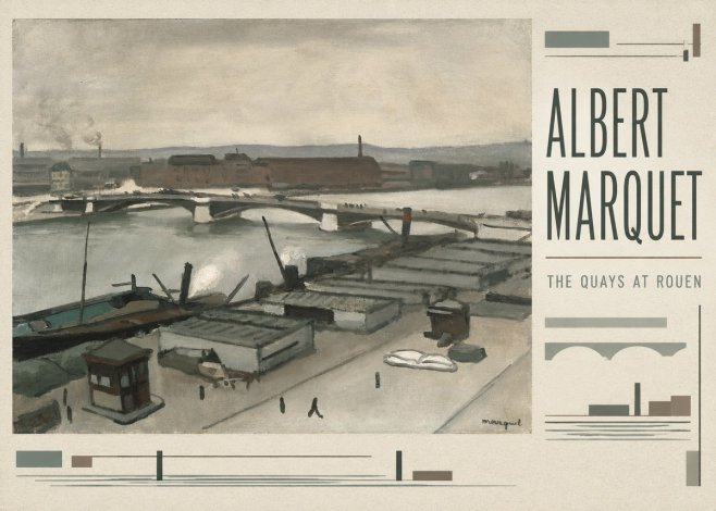 Albert Marquet The Quays at Rouen No3 - Plakát