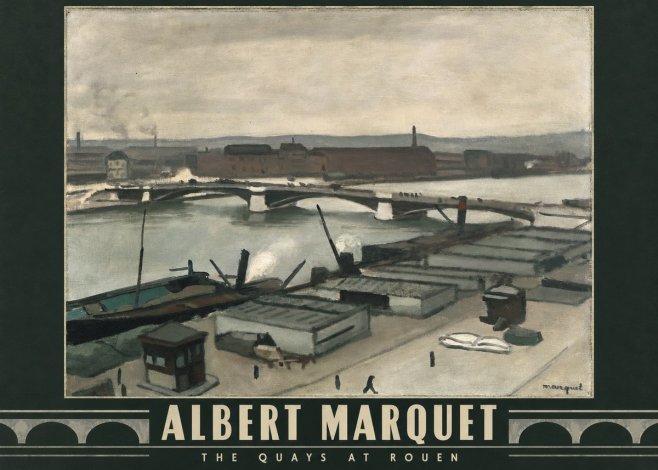 Albert Marquet The Quays at Rouen No4 - Plakát