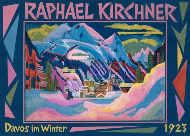 Raphael Kirchner Davos Im Winter No1 - Plakát