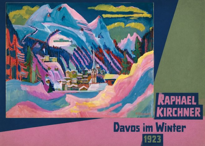 Raphael Kirchner Davos Im Winter No3 - Plakát