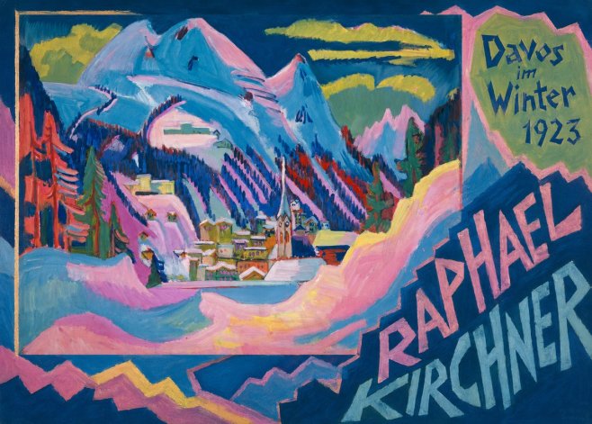 Raphael Kirchner Davos Im Winter No5 - Plakát
