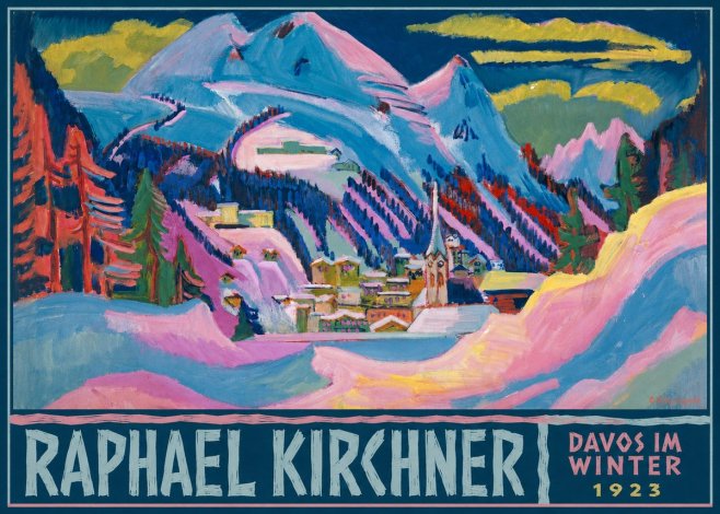 Raphael Kirchner Davos Im Winter No6 - Plakát