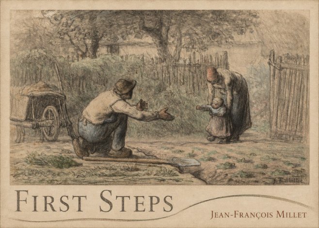 Jean-François Millet First Steps No3 - Plakát