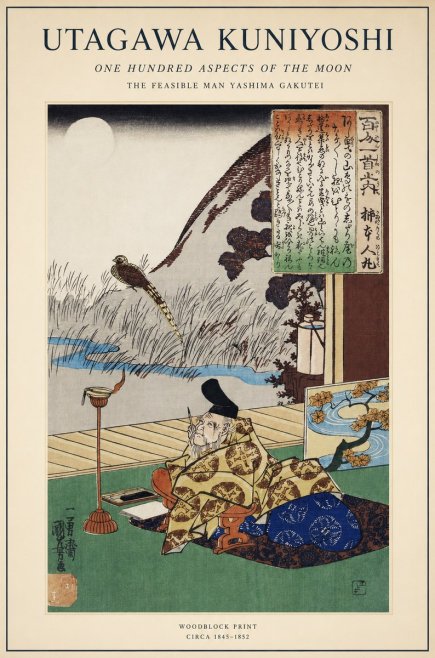 Utagawa Kuniyoshi The Feasible Man Yashima Gakutei No1 - Plakát