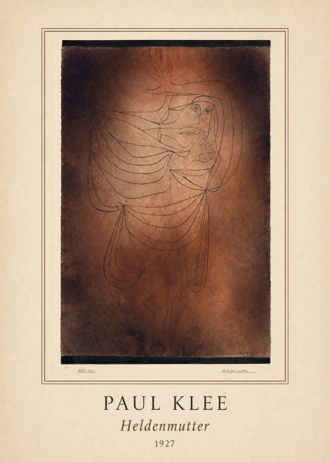 Paul Klee Heldenmutter No4 - Plakát