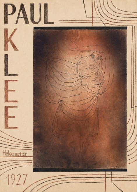 Paul Klee Heldenmutter No5 - Plakát