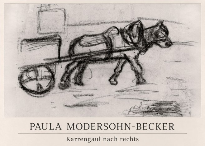 Paula Modersohn-Becker Karrengaul Nach Rechts No1 - Plakát