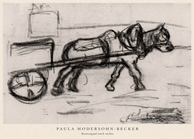 Paula Modersohn-Becker Karrengaul Nach Rechts No5 - Plakát