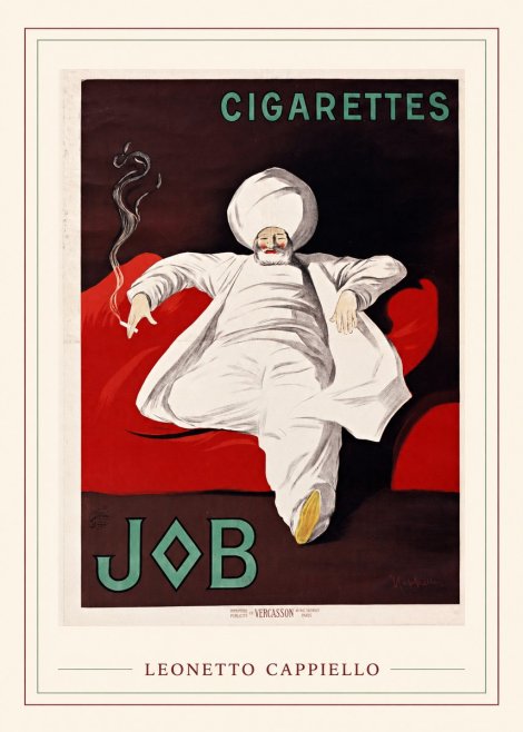 Leonetto Cappiello Job Cigarettes No3 - Plakát