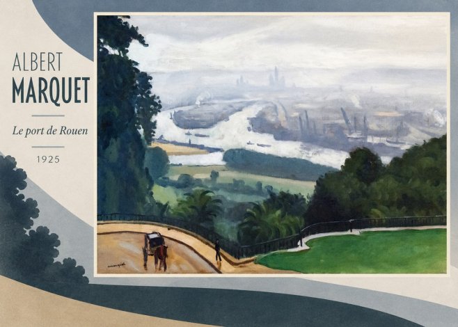Albert Marquet Le Port De Rouen No2 - Plakát
